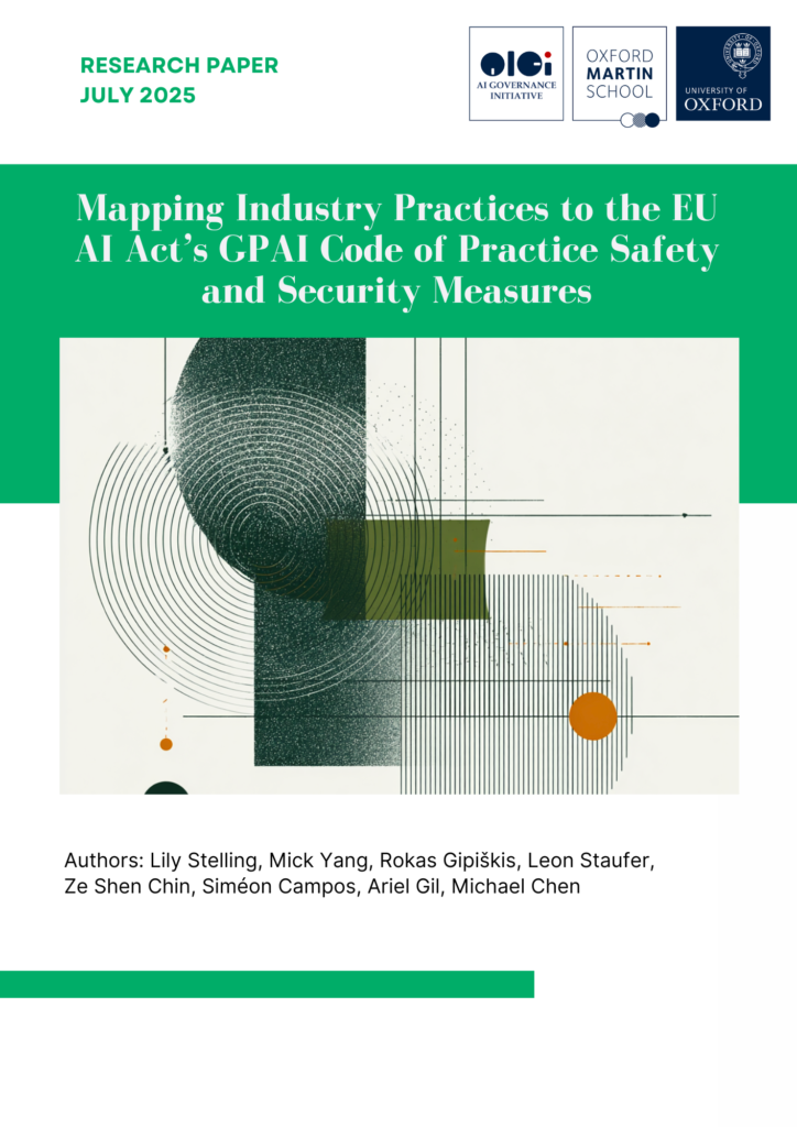 Image for Mapping Industry Practices to the EU AI Act’s GPAI Code of Practice Safety and Security Measures